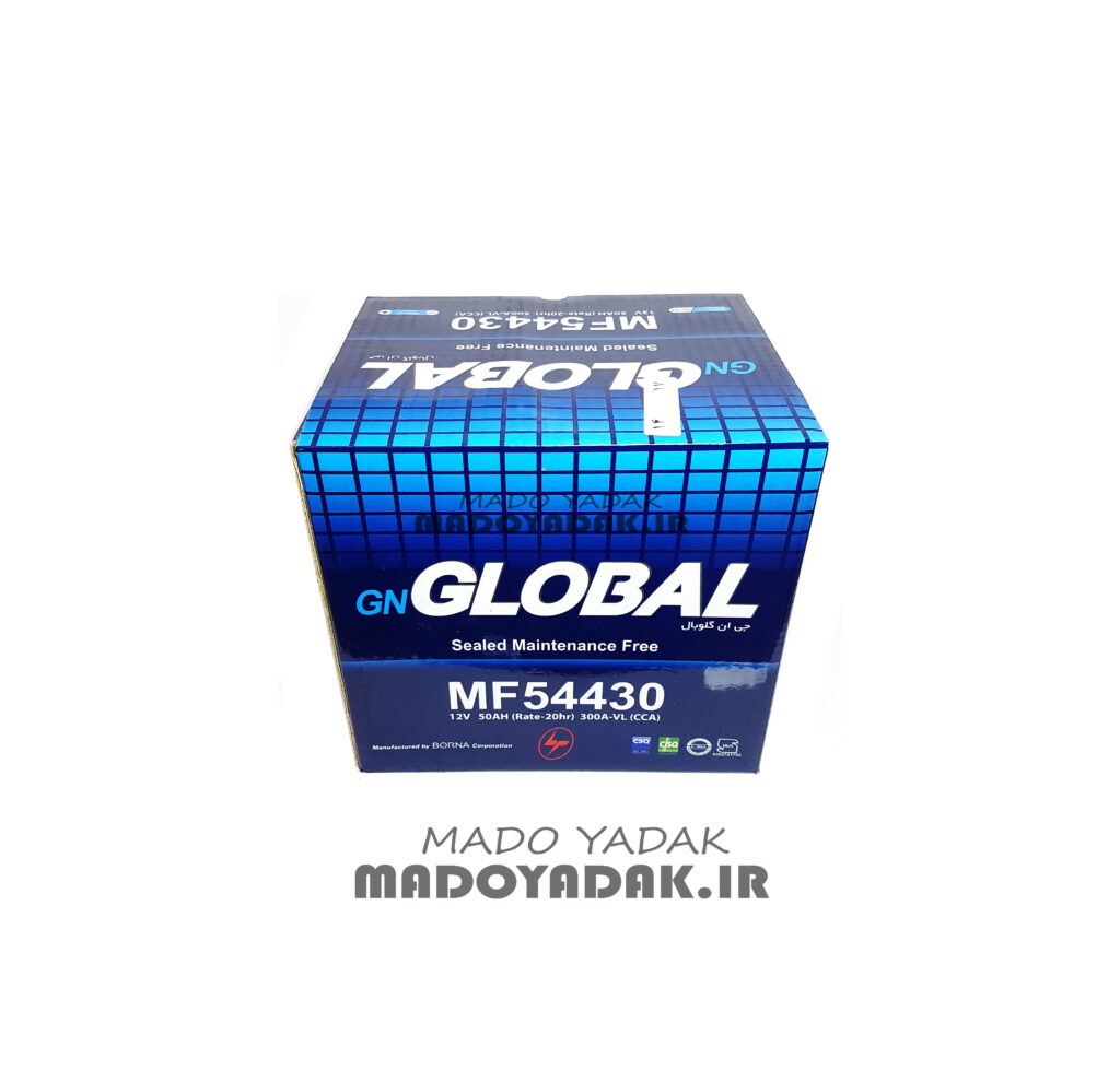 باطری 50 آمپر قالب کوچیک گلوبال (GLOBAL )