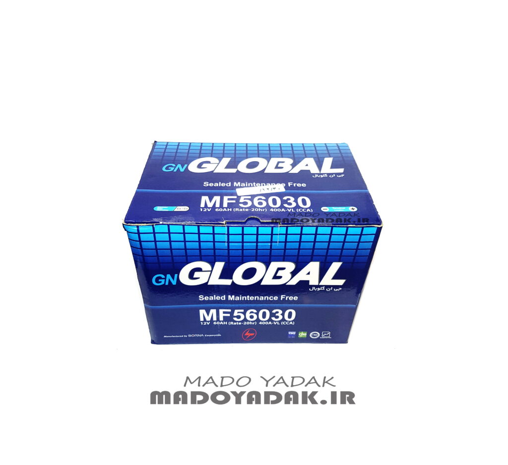 باطری 60 آمپر گلوبال 6030 کوتاه (GLOBAL )