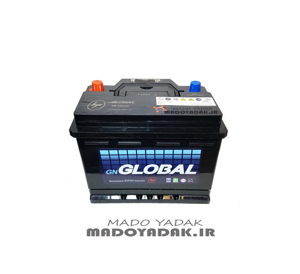 باطری 60 آمپر گلوبال 6030 کوتاه (GLOBAL ) - Image 2
